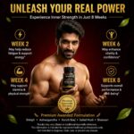 Hurrywell Extra Power Capsules promotional banner showing a muscular man holding the product bottle with an 8-week Ayurvedic wellness journey highlighting energy, stamina, vitality, confidence, and overall well-being support.